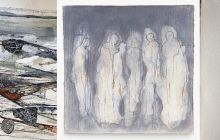 Three works by Ruth Thomas, Trevor Davies and Marion Barron, in Paperwork