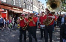 Criterion Brass Band in the Grassmarket 