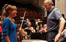 Benedetti and Fischer in rehearsal