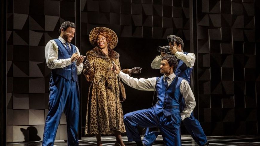 Carly Mercedes Dyers as Faye Treadwell and three of the company of The Drifters Girl 2024 tour_picture credit The Other Richard