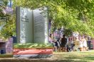 Big book installation at the Edinburgh International Book Festival